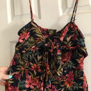 American Eagle floral jumpsuit, size L.